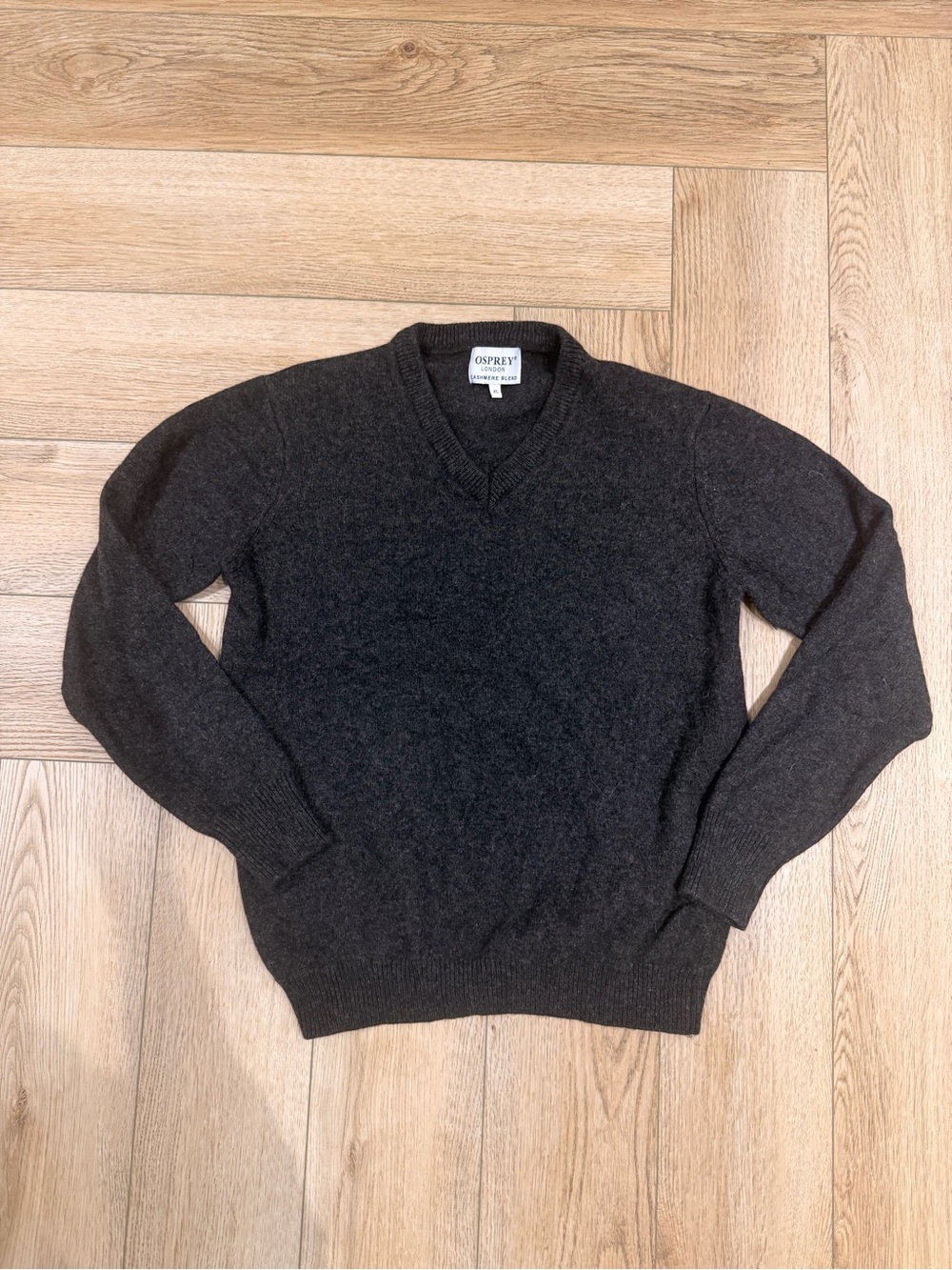 Osprey Charcoal V-Neck Sweater